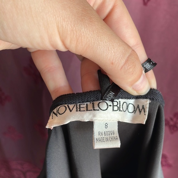 VTG Nineties Velvet Halter Dress Size Eight With Sash - Picture 12 of 14